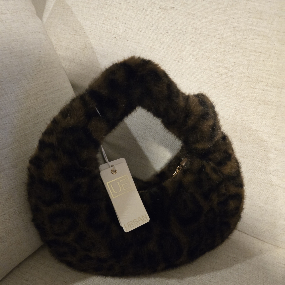 Urban Expressions Brown Leopard Shoulder Bag